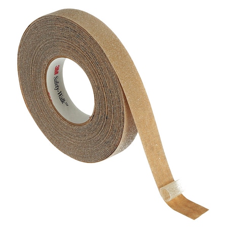 3M Anti-Slip Tape Mineral Coated; Substrate: Plastic Film 60 Grit Size, Clear, 1" W x 60 ft. L 620-1X60