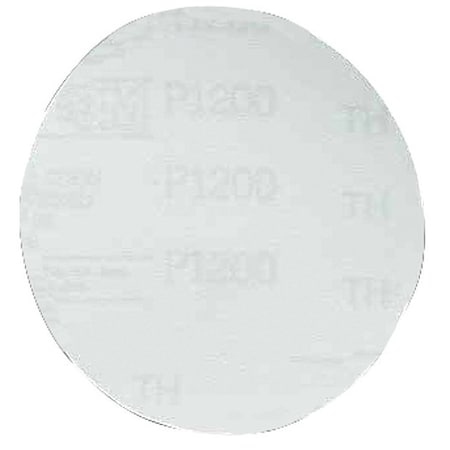 3M Hook-and-Loop Sanding Disc, 6" Dia, No Hole, Aluminum Oxide, P600 Grit, Coated Type, 260L 60650034972