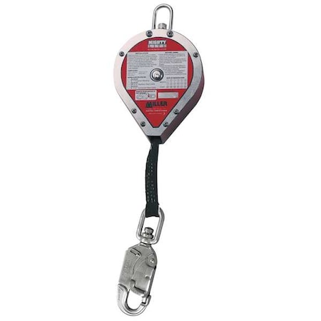 Miller Self Retracting Lifeline, 20 ft., Red RL20P-Z7/20FT