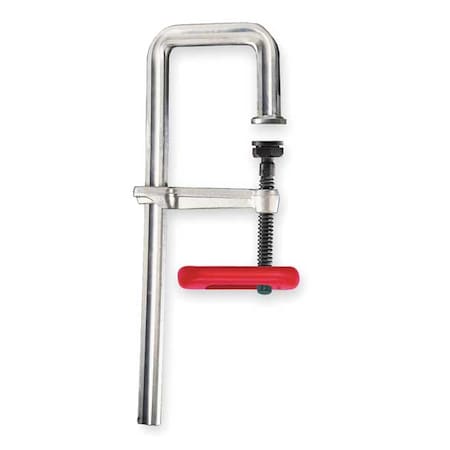 Bessey 10 in Bar Clamp, Plastic, Steel Handle and 4 3/4 in Throat Depth J18-8
