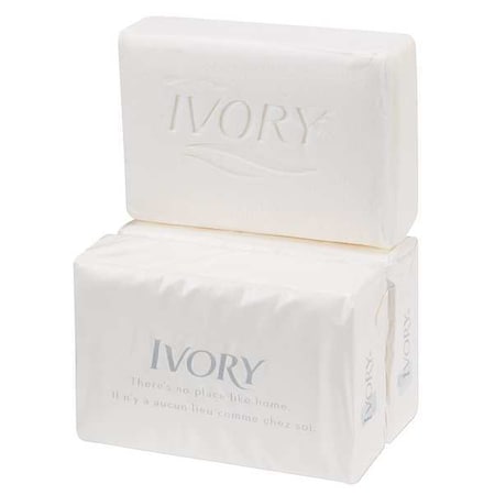 Ivory Body Soap, Fragrance Free, White, 3.1 oz, Deodorizing, Wrapped 12364