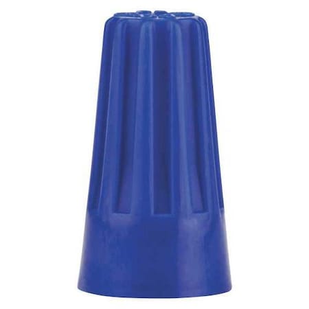 3M Twist-On Wire Connector, 10 AWG Max, Blue, Vinyl Insulation, 300 V, 1000 PK H-30-POUCH