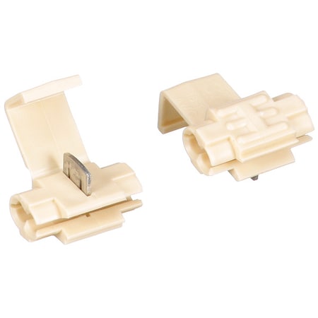 3M Insulation-Displacement Wire Connector, 10 AWG Max, 2 Port, Beige, Polypropylene Insulation, 600 V 564-BULK