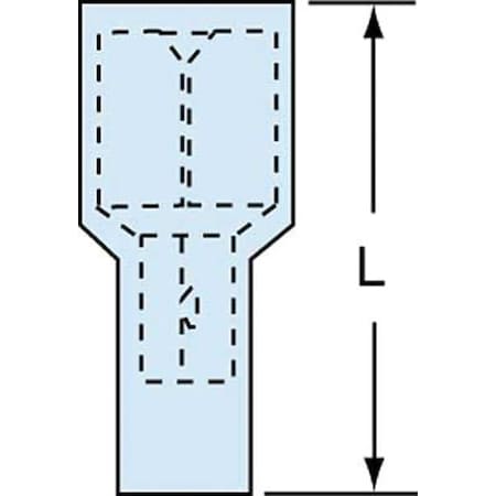 3M Female Disconnect, Blue, 16-14AWG, PK1000 MNI14-250DFIK