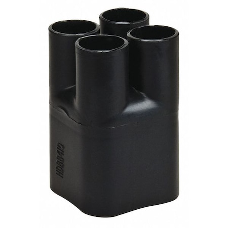3M Adhesive Lined Heat Shrink Boot, Not Applicable I.D. Shrink Ratio, 1.25 in I.D. Before Shrinking HDBB-410-1-250