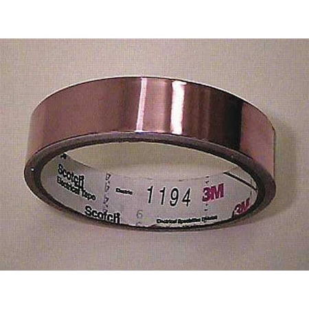 3M ConductiveElectricalTape, Bwn, 36ydL, PK12 1194, 3/4 x 36 yd