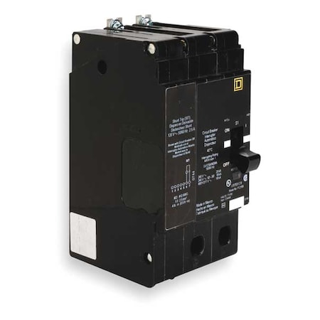 Square D Miniature Circuit Breaker, E FRAME Series, 20A, 2 Pole, 277/480V AC, 25kA at 120V AC EDB24020SA