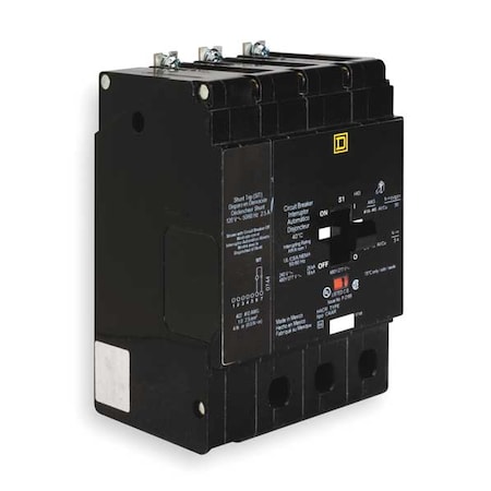 Square D Miniature Circuit Breaker, E FRAME Series, 80A, 3 Pole, 277/480V AC, 25kA at 120V AC EDB34080SA