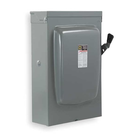 Square D Fusible, Safety Switch, General Duty, 240 V, 2PST D226NR