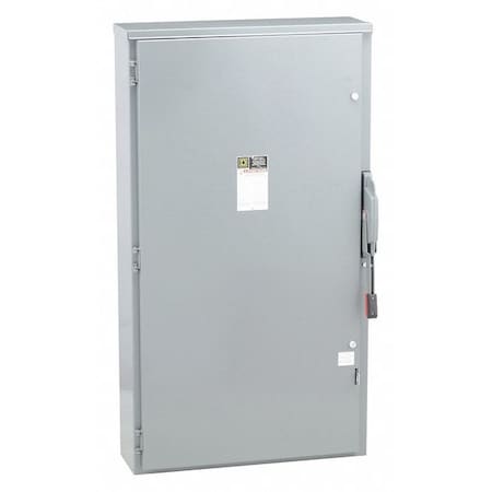 Square D Fusible, Safety Switch, Heavy Duty, 600 V, 3PST H365R