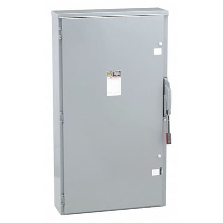 Square D Fusible, Safety Switch, Heavy Duty, 240 V, 3PST H325NR