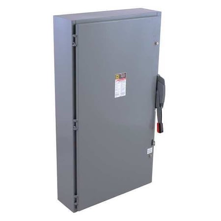 Square D Fusible, Safety Switch, Heavy Duty, 600 V, 3PST H366N