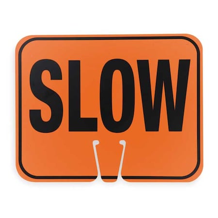 Zoro Select Traffic Cone Sign, 10 1/2 in H, 12 3/4 in W, 03-550-S 03-550-S