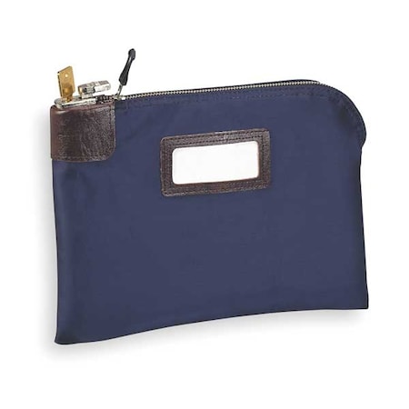 Mmf Industries Night Deposit Bag, 8-1/2x11x1/2, Navy 2330981W08