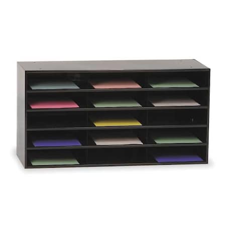 Durham Mfg Literature Rack, Compartment 15, Blk 434-08