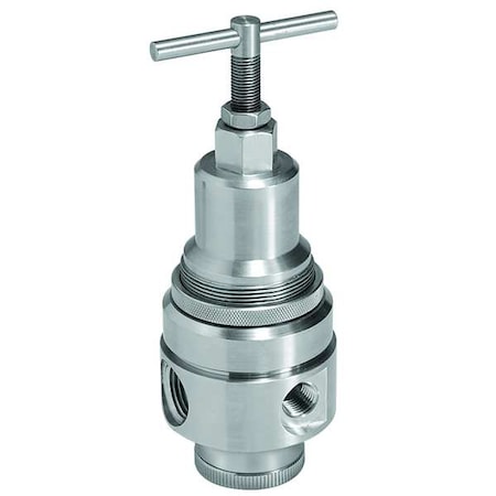 Wilkerson Air Regulator, 1/2 In. NPT, 80 cfm, 300 psi SR2-04-LAS0