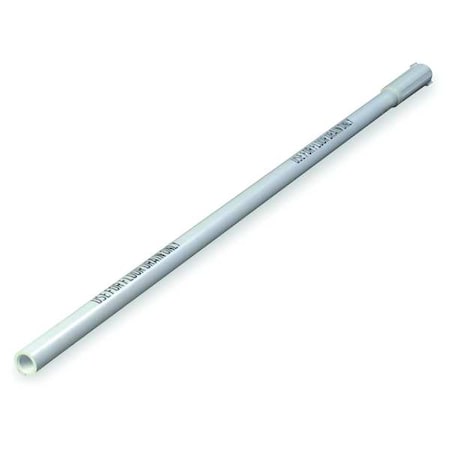 Tough Guy 36" Drain Brush Handle, 1 in Dia, White, Polypropylene 2KE98