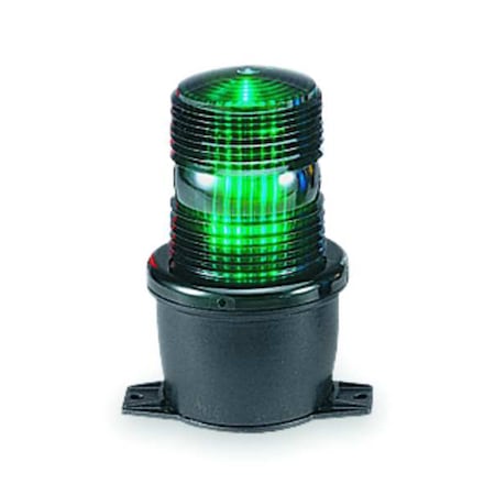 Federal Signal Warning Light, Green, Steady Burn LED, 120V AC, Not Applicable FPM, 3 1/8 in Dia., (F) 1/2 in NPT LP3PL-120G