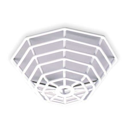 Safety Technology International Smoke Detector Guard, Steel, Flush Mount, 7 in W x 7 in H x 3 1/4 in D, White STI-9604