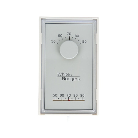 White-Rodgers Standard Mechanical Thermostats, 1 H, 0 C, Hardwired, 24VAC 1E30N-910