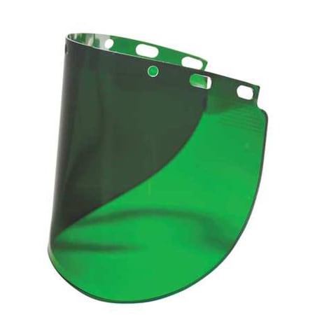 Fibre-Metal By Honeywell Face Shield Visor, Green Visor, Polycarbonate, Uncoated Lens, Green 4178IRUV3