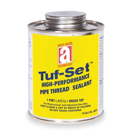 Anti-Seize Technology Pipe Thread Sealant 19.2 fl oz, Brush-Top Can, Tuf-Set, Blue, Paste 56018