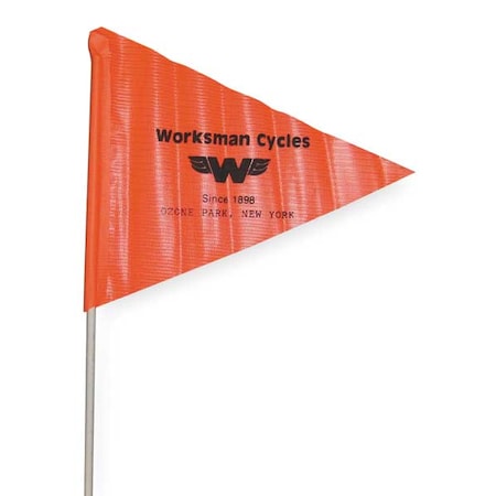 Worksman Safety Flag on Pole 3978PC