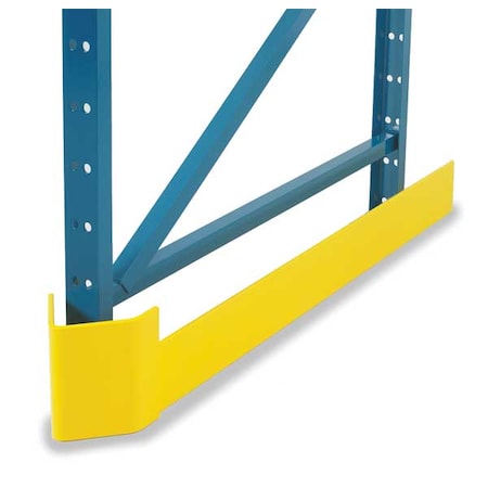 Steel King Rack Protector Left, 7-3/4W x 46L x 5In H GDLL11046YW