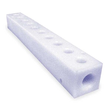 Pneumadyne Manifold, Plastic, NPT, 3/8 In., 9-1/8 In. L M20-250-10-PPN