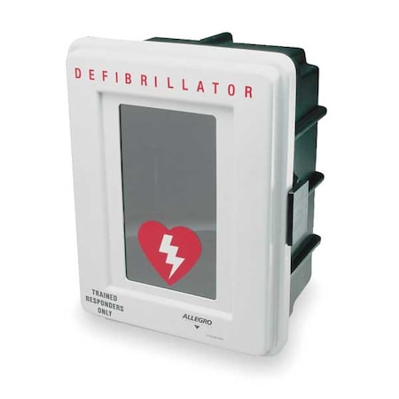 Allegro Industries Defibrillator Storage Cabinet, Wall Mount 4400-DA