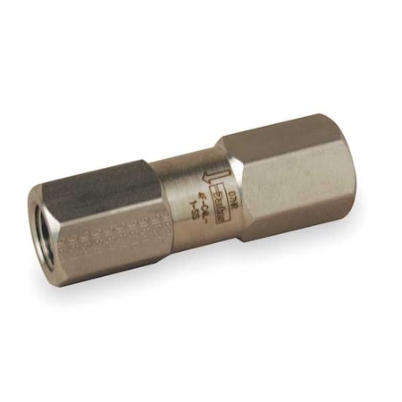 Parker 1/4" FNPT Stainless Steel Instrumentation Check Valve 4F-C4L-1-SS