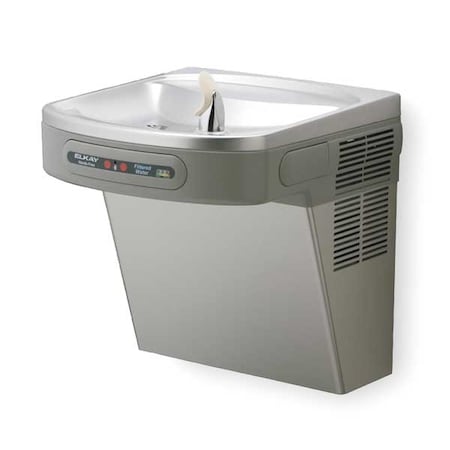 Elkay On-Wall Single Drinking Fountain, 1 Level, 19 in D, 19 13/16 in H, 18 3/8 in W LZO8S