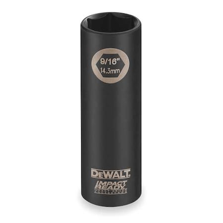 Dewalt IMPACT READY(R) 9/16" 31/2" Drive 6pt Deep Socket DW22872