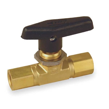 Parker 3/8" FNPT Brass Mini Ball Valve Inline 6F-B8LJ2-BP