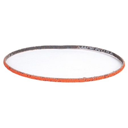 Norton Abrasives Sanding Belt, 1/2 in W, 18 in L, Coated, Ceramic, 60 Grit, Coarse, Blaze R980P, Orange 69957398022