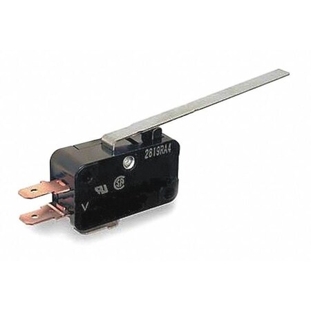 Omron Miniature Snap Action Switch, Hinge, Lever Actuator, SPDT, 10A @ 240V AC Contact Rating V-10G3-1C25-K