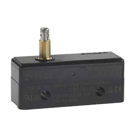 OMRON Industrial Snap Action Switch, Plunger Actuator, SPDT, 15A @ 480V AC Contact Rating Z-15GS