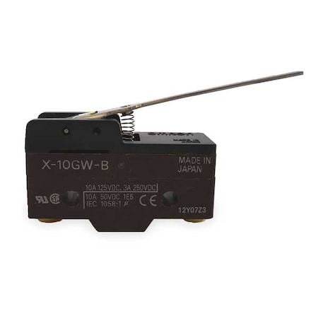 Omron Industrial Snap Action Switch, Hinge, Lever Actuator, SPDT X-10GW-B