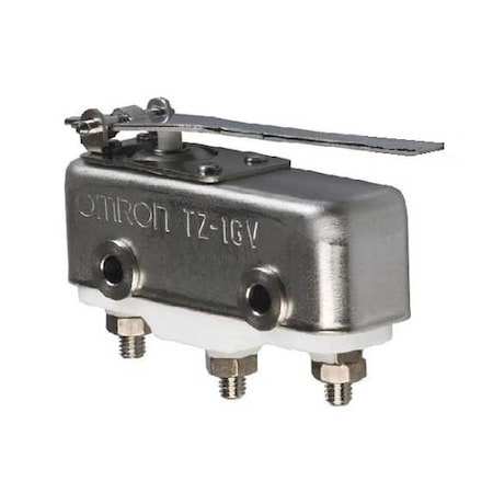 Omron Snap Action Switch, Hinge, Lever Actuator, SPDT, 1 A at 240 V AC Contact Rating TZ-1GV