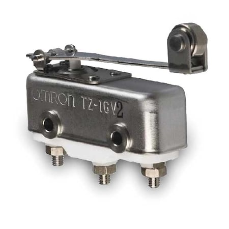Omron Snap Action Switch, Hinge Roller, Lever Actuator, SPDT, 1 A at 240 V AC Contact Rating TZ-1GV2
