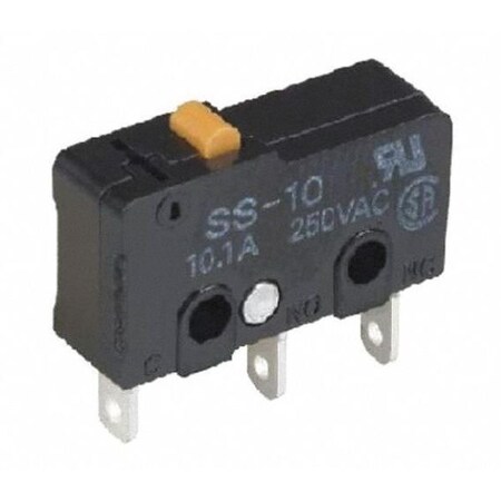 Omron Miniature Snap Action Switch, Pin, Plunger Actuator, SPDT, 10A @ 240V AC Contact Rating SS-10