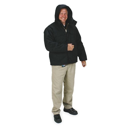 Zoro Select Coat, 1000-denier Condura(R) Nylon, Zipper, Black, Xl (Formerly Condor) 2KTH9