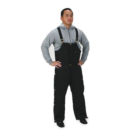 Condor Arctic Bib Overall, 1000-Denier Cordura(R) Nylon, 12 oz Fabric Weight, 31 in Inseam, Black, 2XL 2KTH5