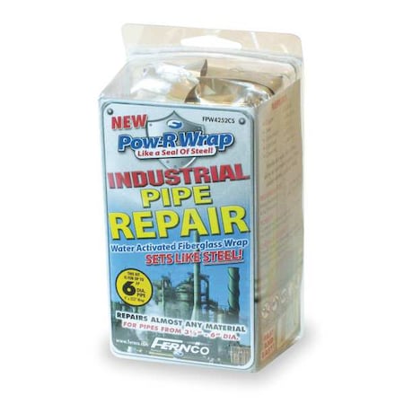 Fernco Fiberglass Repair Kit, 4 x 252 In, Gray FPW4252CS