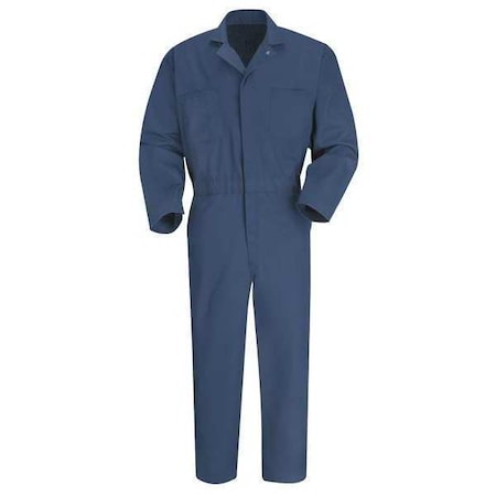 Vf Imagewear CT10 Coverall, Cotton/Polyester, 7.25 oz Fabric Weight, 30 in Inseam, Navy, 54 Regular CT10NV RG 54