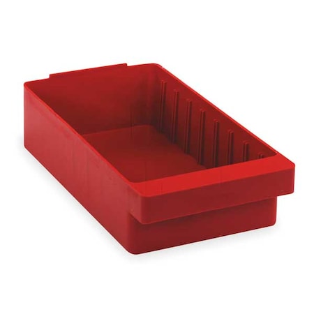 Quantum Storage Systems Red Drawer Bin, 11-5/8"L x 5-9/16"W x 2-5/8"H QED401RD