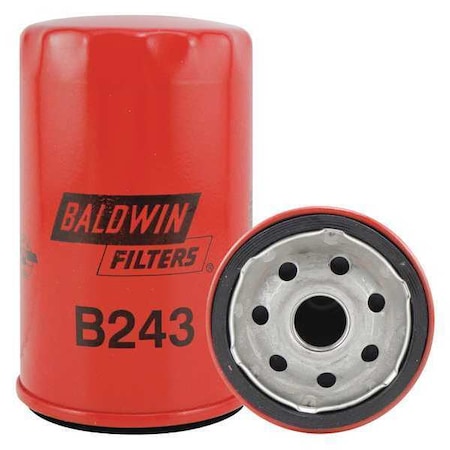 BALDWIN FILTERS Oil Filter, Spin-On, Full-Flow B243