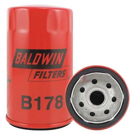 BALDWIN FILTERS Oil Filter, Spin-On, Full-Flow B178