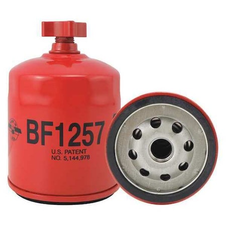 Baldwin Filters Fuel Filter, 4-7/32 x 3 x 4-7/32 In BF1257