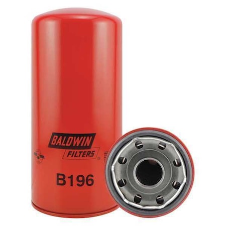 BALDWIN FILTERS Oil Filter, Spin-On, Full-Flow B196